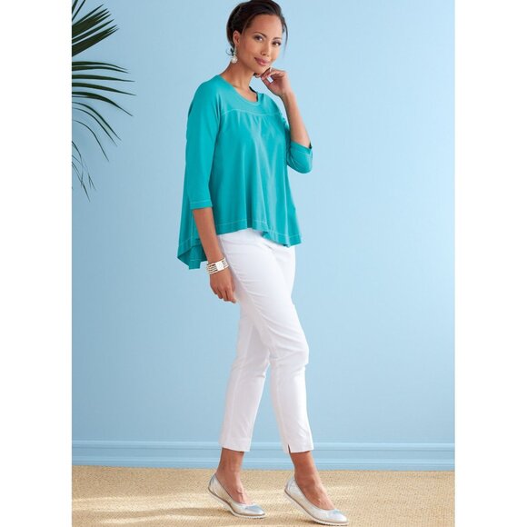 Butterick B6735 Katherine Tilton Misses Top Pattern with Asymmetrical Hem XS-M - Picture 8 of 8